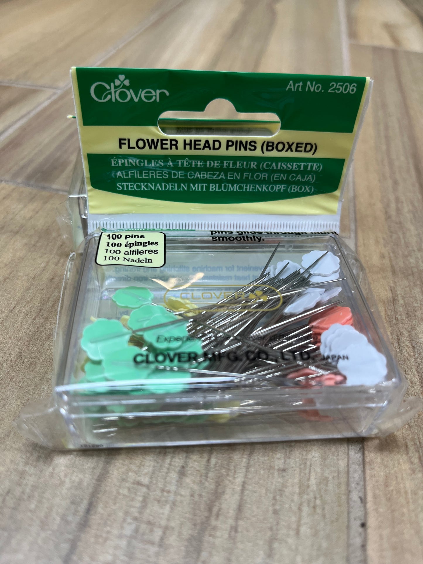 Flower Head Pins - 100 count