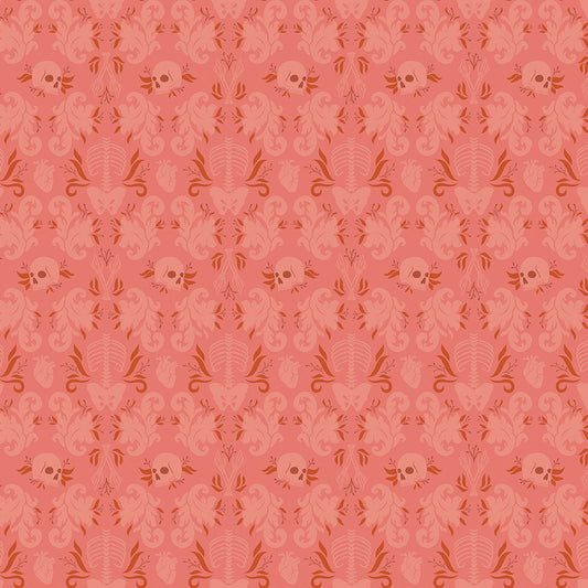 Damask Fatale Fire Coral