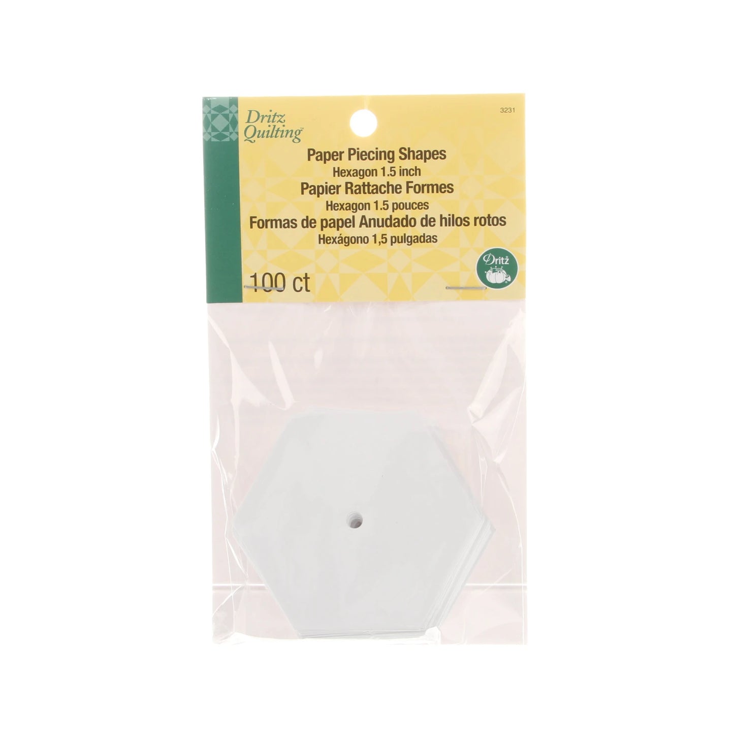 1.5" Paper Piecing Hexagon Templates